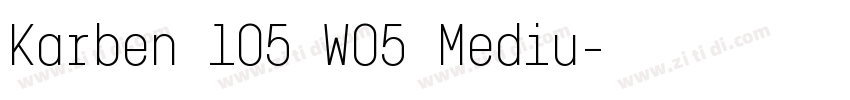 Karben 105 W05 Mediu字体转换